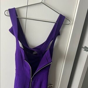 Diane Von Furstenberg Deep Purple Backless Dress